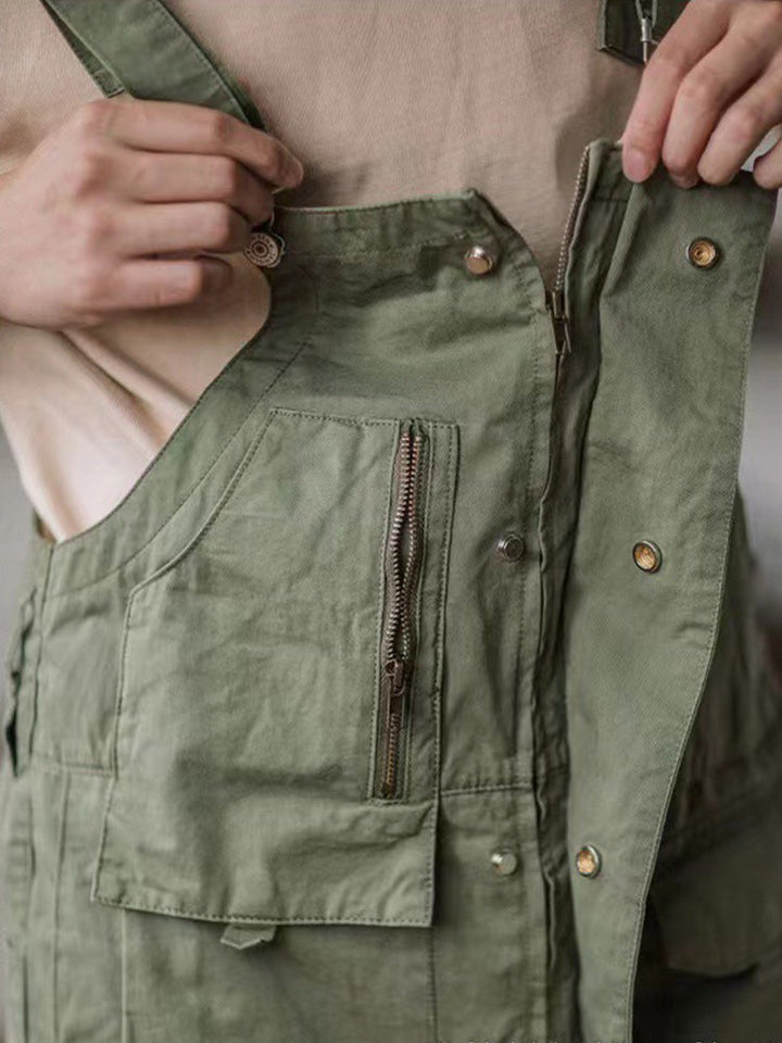 Louis™ | Pantalón de tirantes verde clásico