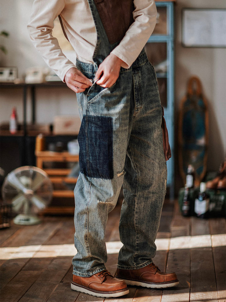 Paul™ | Pantalón de tirantes azul claro casual