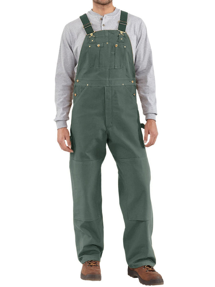 Luc™ | Pantalón de tirantes camel vintage
